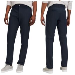 Lululemon Commission Pants Classic Fit  ABC stretchy True Navy sz 36 x 32